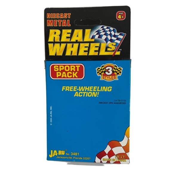 Ja-Ru Real Wheels Sport Pack Set of 3 Die Cast Cars Vintage 2004 - Picture 2 of 3
